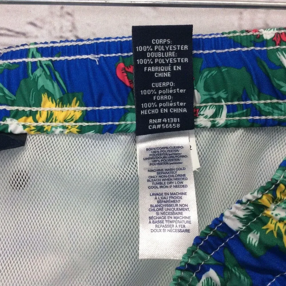 Chaps by Ralph Lauren Swim Trunks Men’s Size L Tropical Print Lined Beach Pool